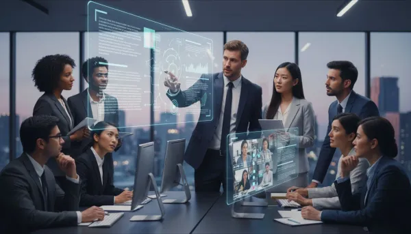 Professionals handling recorded meetings - Dechecker